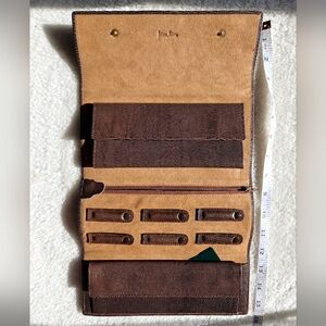 Neiman Marcus Gigliodoro Fiocchi Italy Leather Travel Jewerly Case GUC